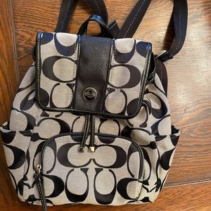 Coach Black Backpack